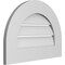 Ekena Millwork Round Top Surface Mount PVC Gable Vent: Functional, w/ 3-1/2"W x 1"P Standard Frame, 22"W x 16"H GVPRT22X1601SF - alternate 4